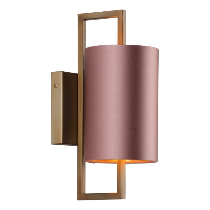 Hampstead Wall Light Antique Brass With Bespoke Shade