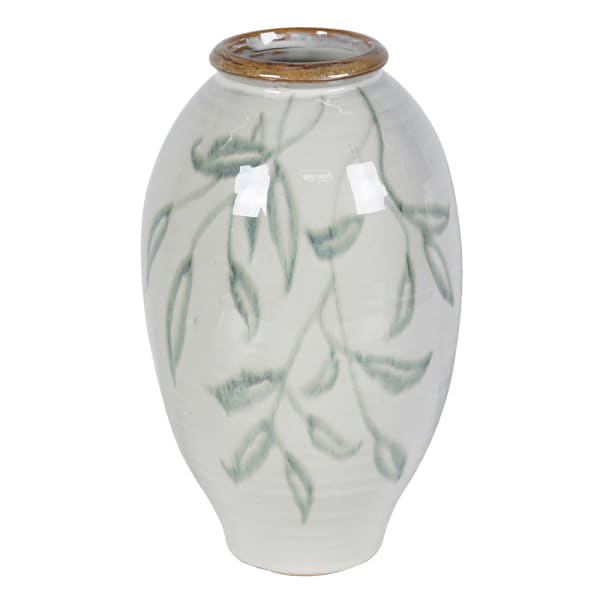 Verona Hand Painted Leaf Vase - Christmas Gift