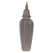 Large Grey Urn with Lid