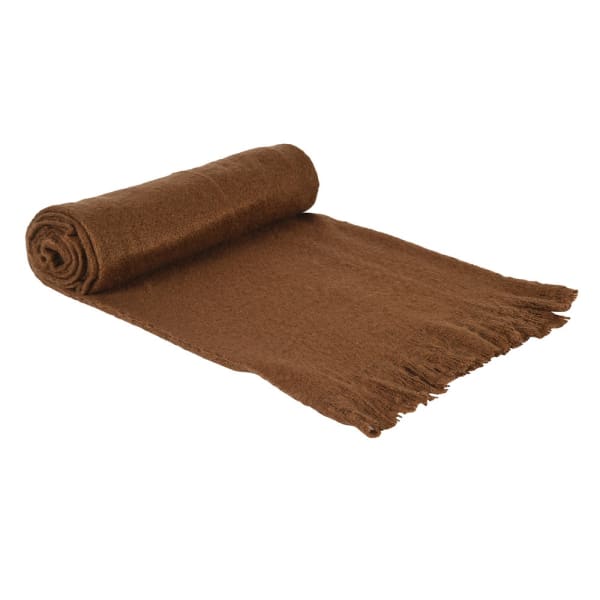 Ochre Fringed Throw - Christmas Gift