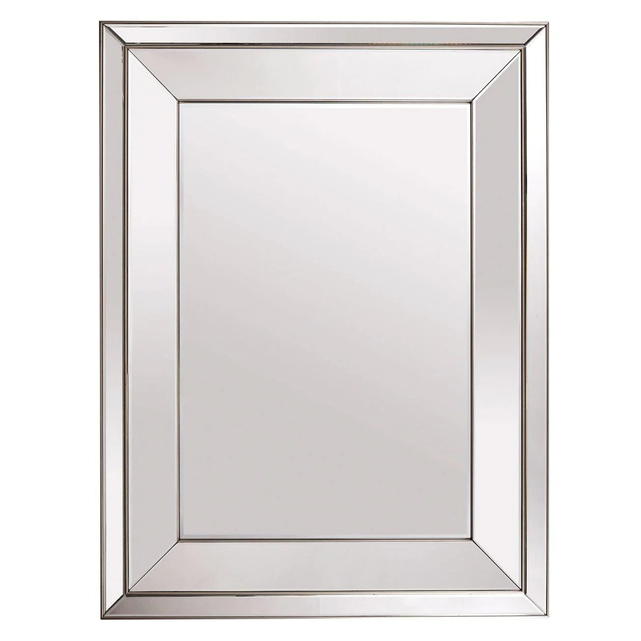 Annabella Rectangular Mirror - Silver Finish