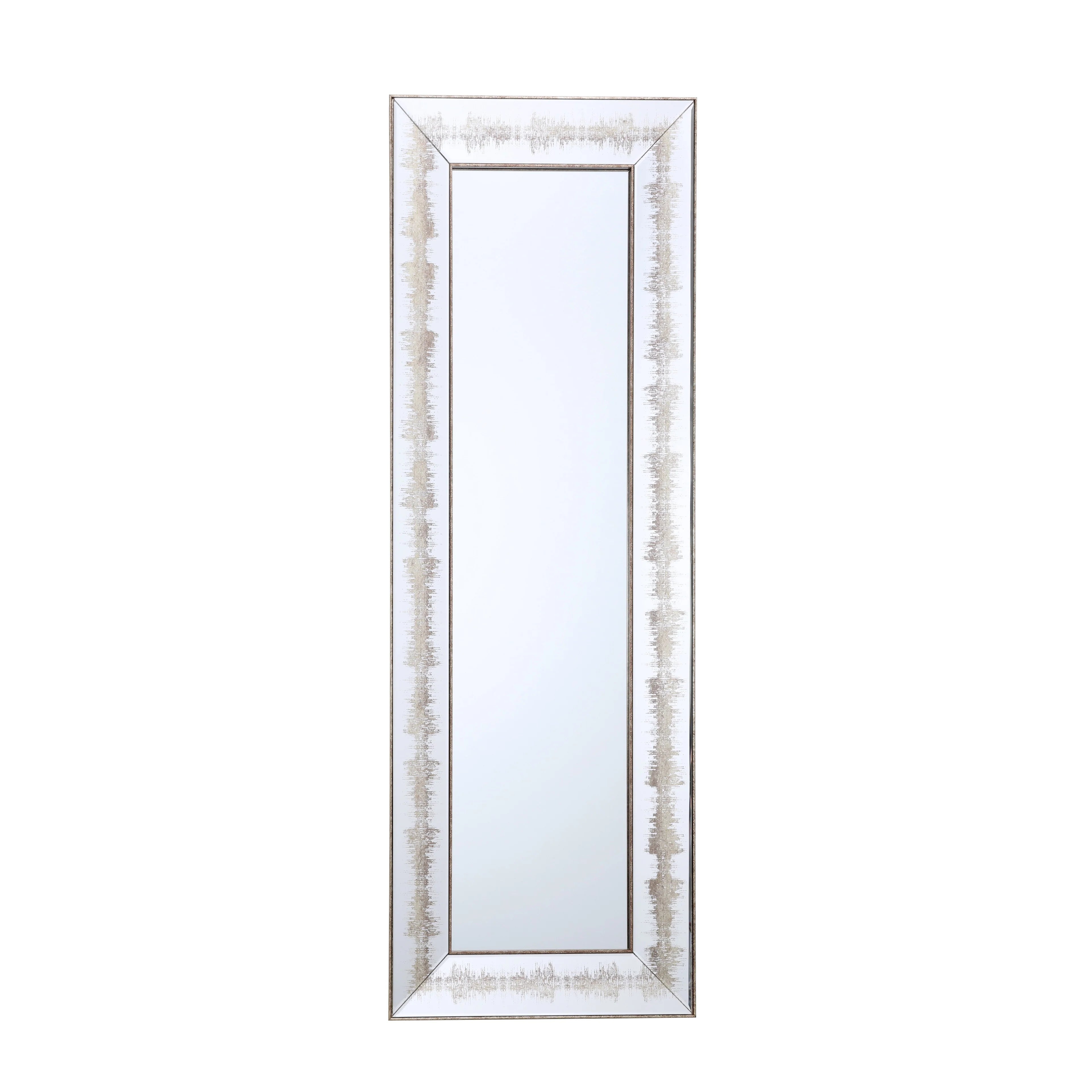 Brison Rectangular Mirror - Silver Tone Finish