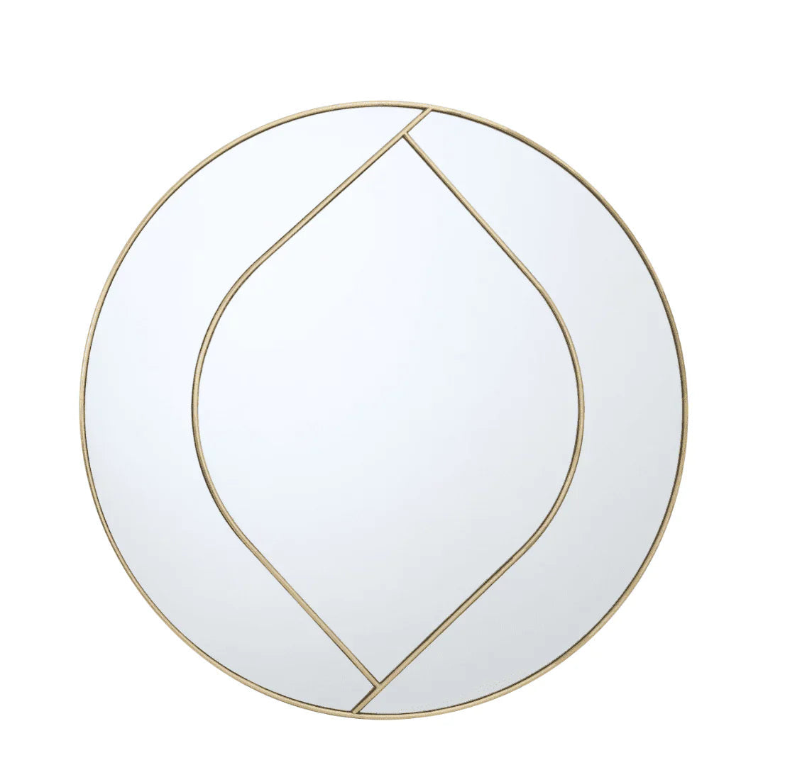 Bianca Round Mirror - Gold Finish