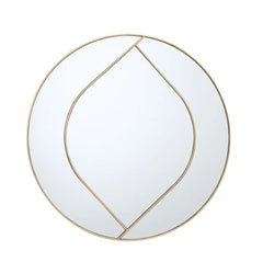 Bianca Round Mirror - Gold Finish