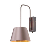 Hudson Wall Light- Antique Brass and Brown Bracket Only
