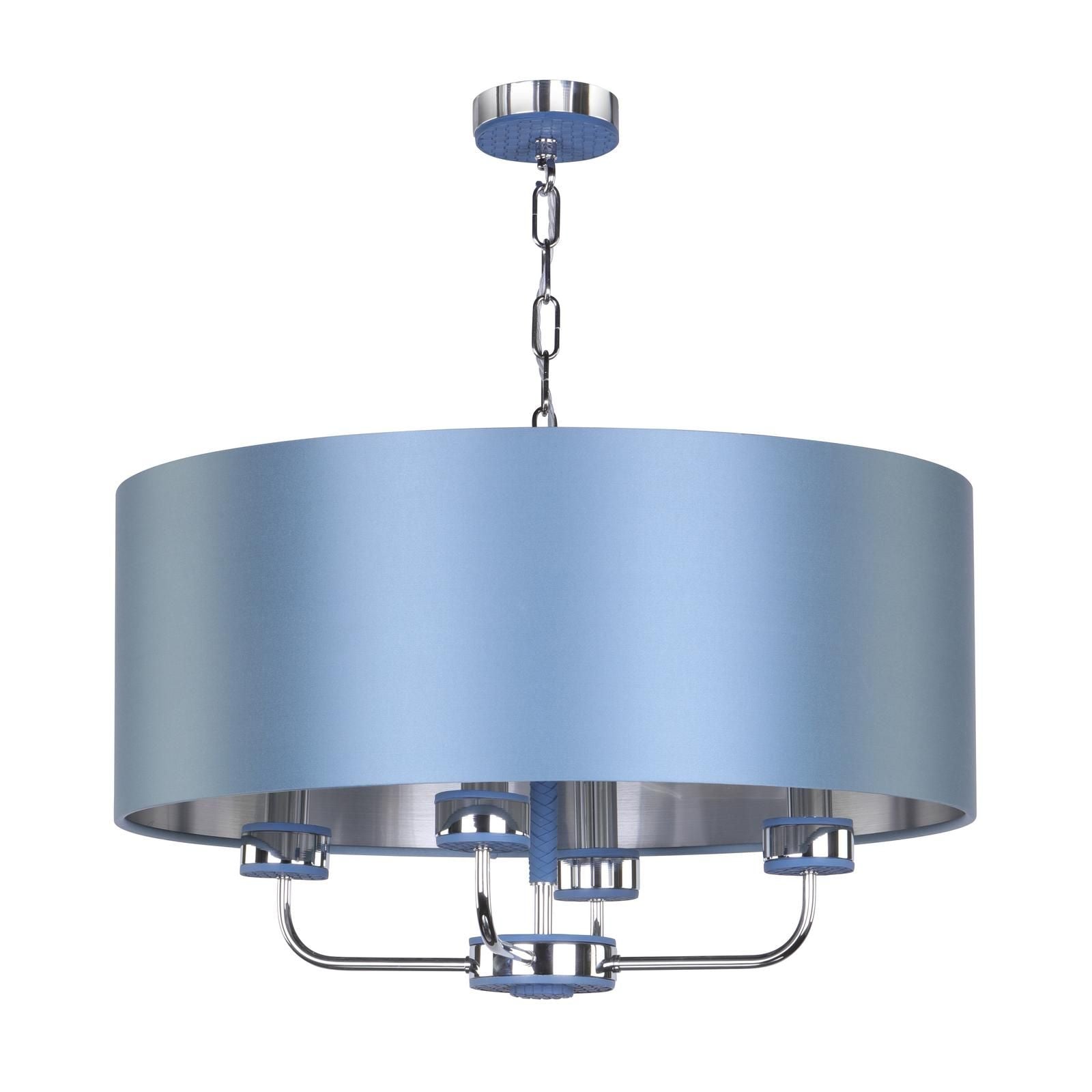 Hunter 4 Light Shadelier- Polished Chrome With Bespoke Shade