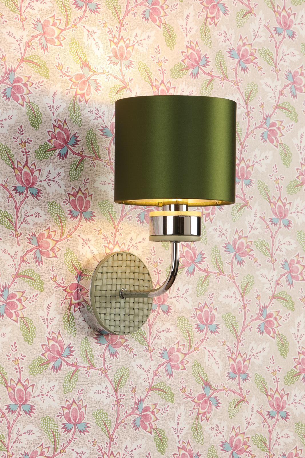 Hunter Wall Light- Polished Chrome With Bespoke Shade