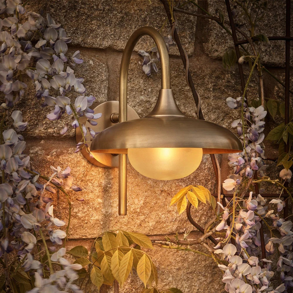 Hayle Outdoor & Bathroom Wall Light - Brass