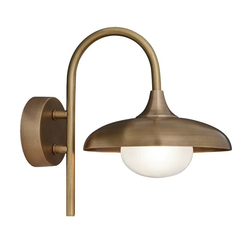 Hayle Outdoor & Bathroom Wall Light - Brass