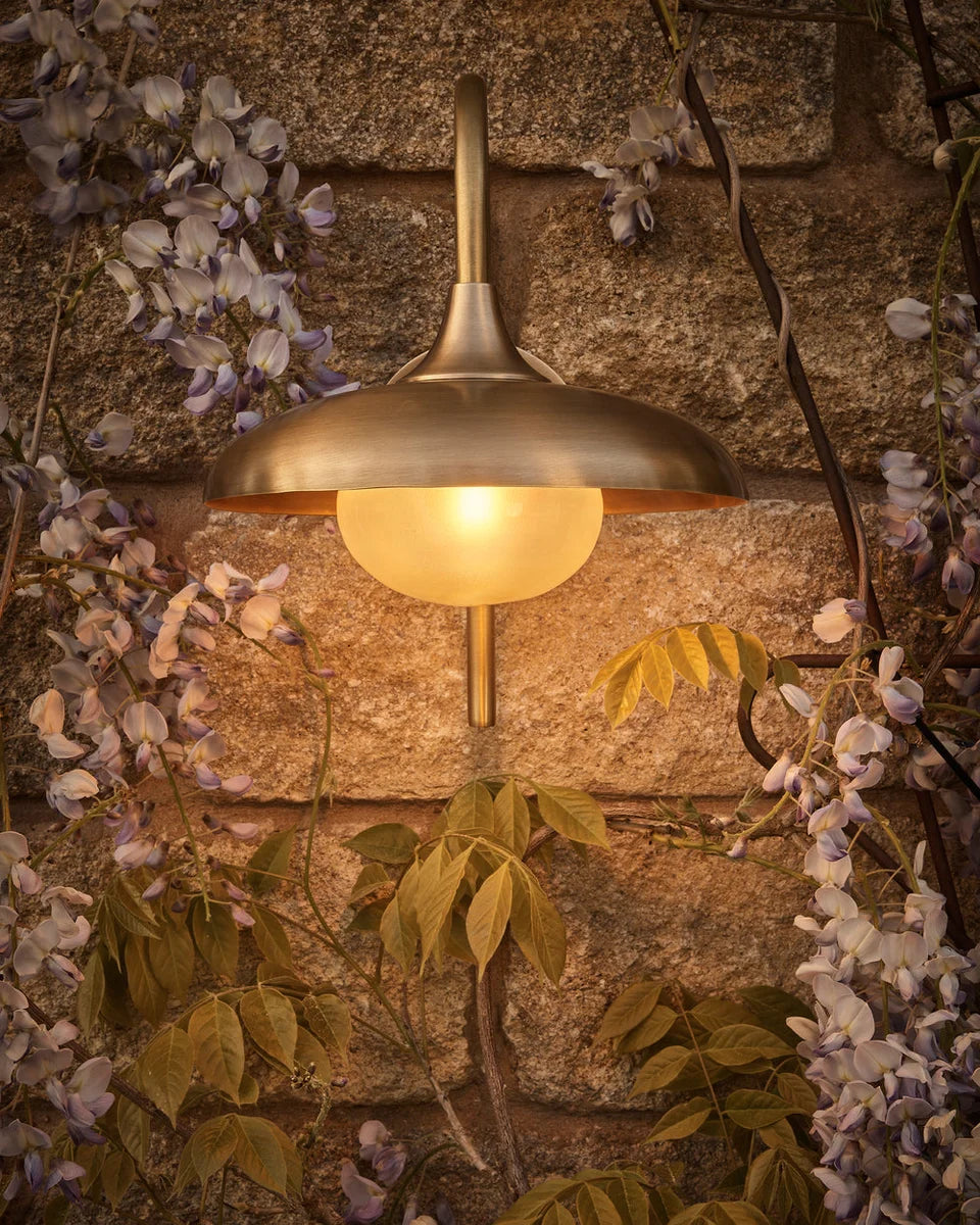 Hayle Outdoor & Bathroom Wall Light - Brass