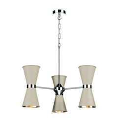 David Hunt Hyde 6/12Lt T Multi-Arm Pendant Complete with Bespoke Metal Shade