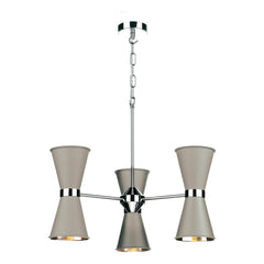 David Hunt Hyde 6/12Lt T Multi-Arm Pendant Complete with Bespoke Metal Shade