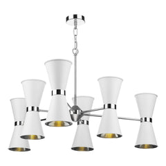 David Hunt Hyde 6/12Lt T Multi-Arm Pendant Complete with Bespoke Metal Shade