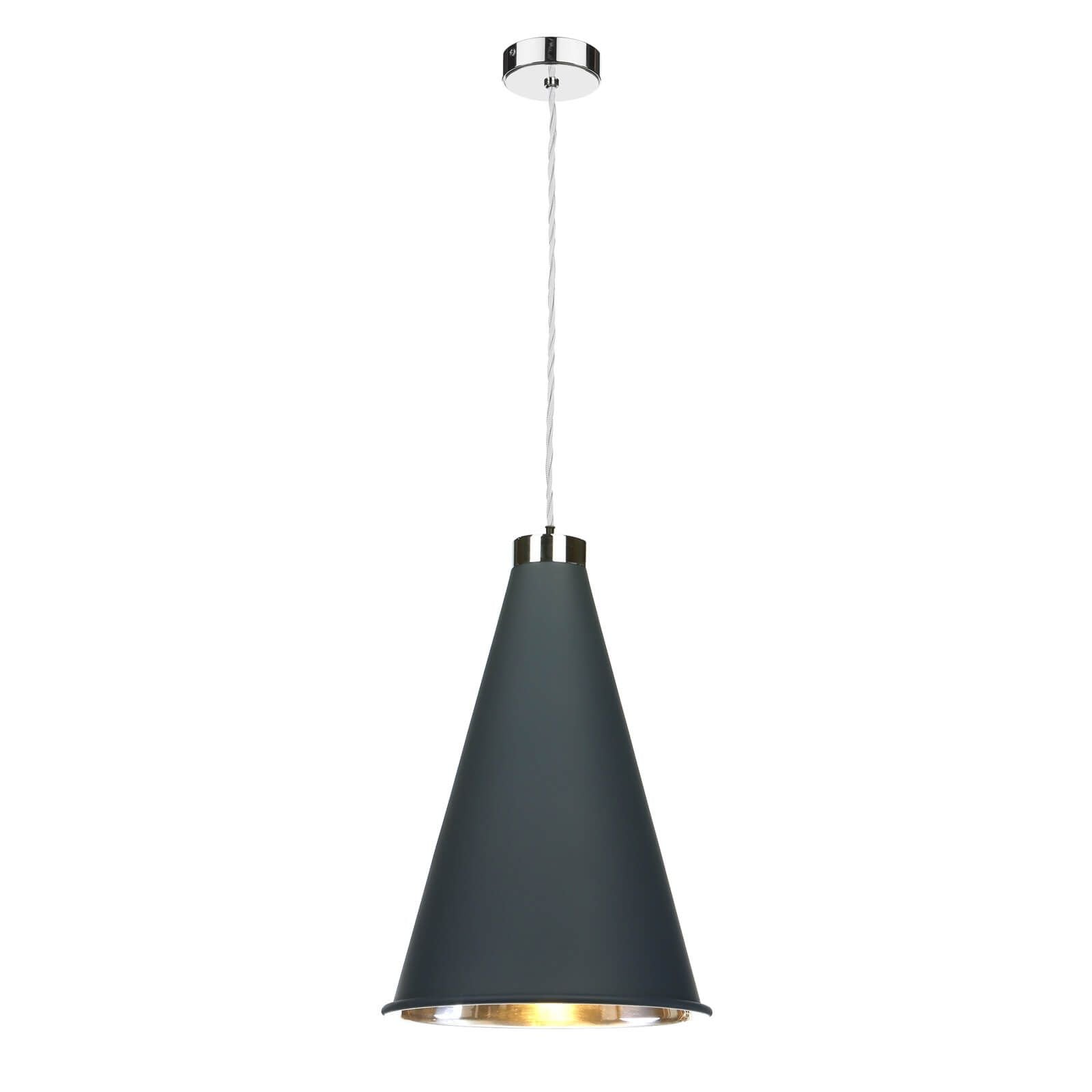 Hyde 1 Light Small/Large Pendant Complete with Bespoke Metal Shade