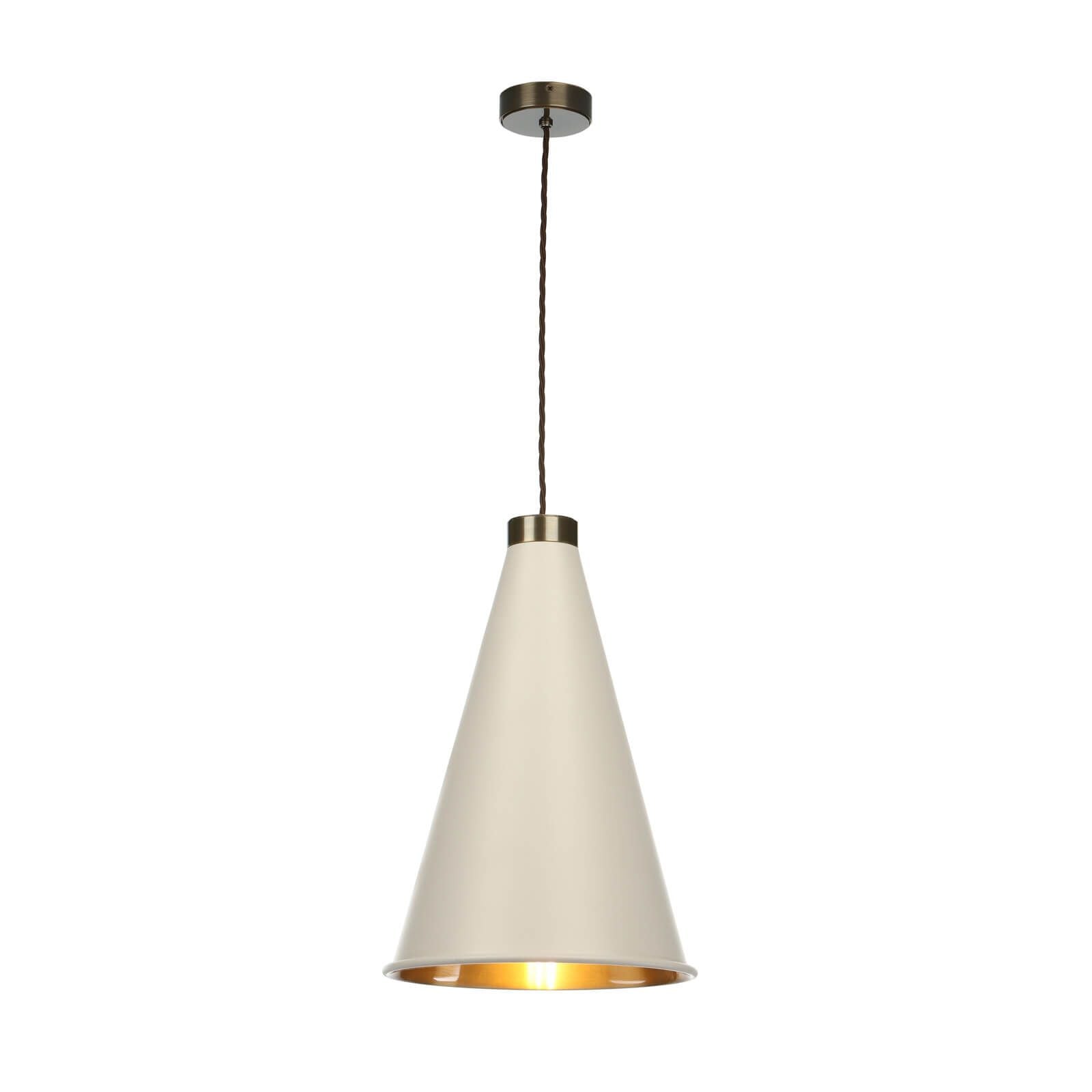 Hyde 1 Light Small/Large Pendant Complete with Bespoke Metal Shade