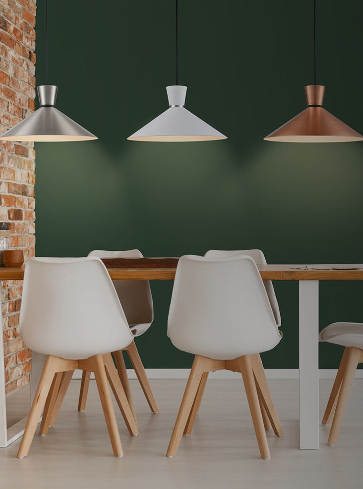 Happy 100mm/250mm/400mm Metal Pendant- Various Finishes