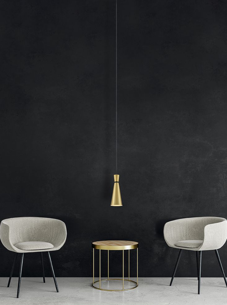 Happy 100mm/250mm/400mm Metal Pendant- Various Finishes