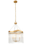 Comox 3/6lt Pendant In Aged Brass