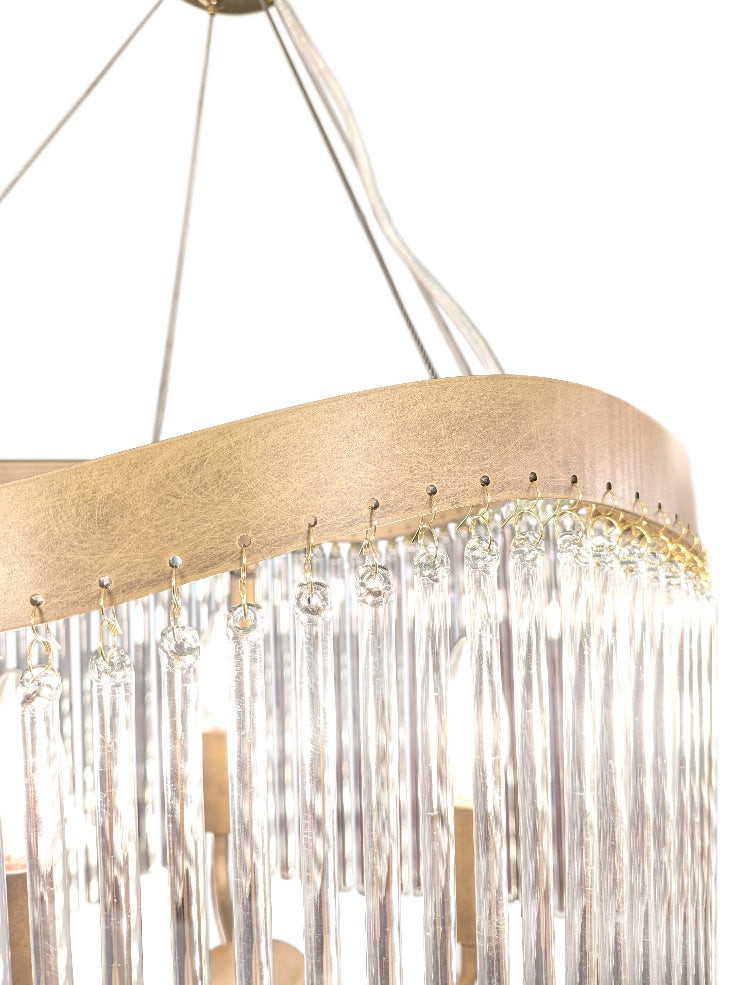 Comox 8lt Pendant In Aged Brass