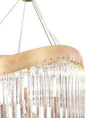 Comox 8lt Pendant In Aged Brass