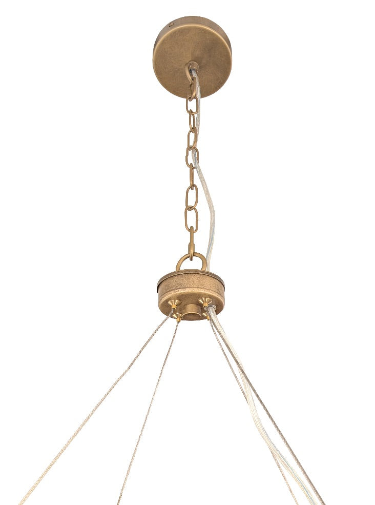 Comox 3/6lt Pendant In Aged Brass