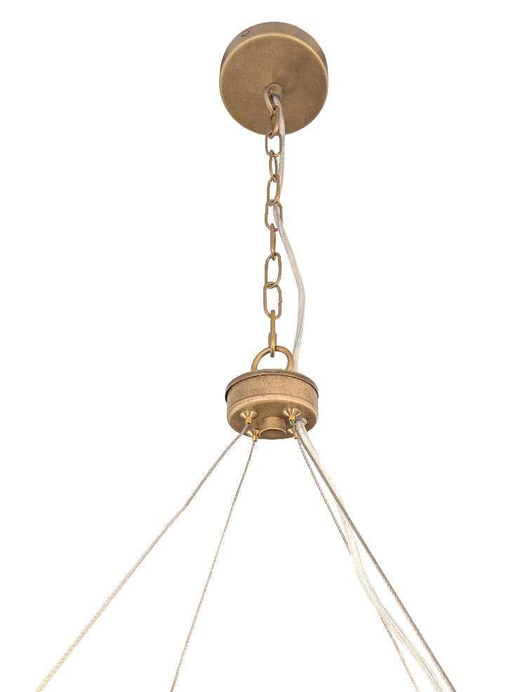 Comox 8lt Pendant In Aged Brass