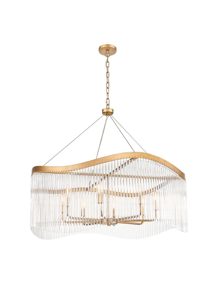 Comox 8lt Pendant In Aged Brass