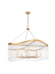 Comox 8lt Pendant In Aged Brass