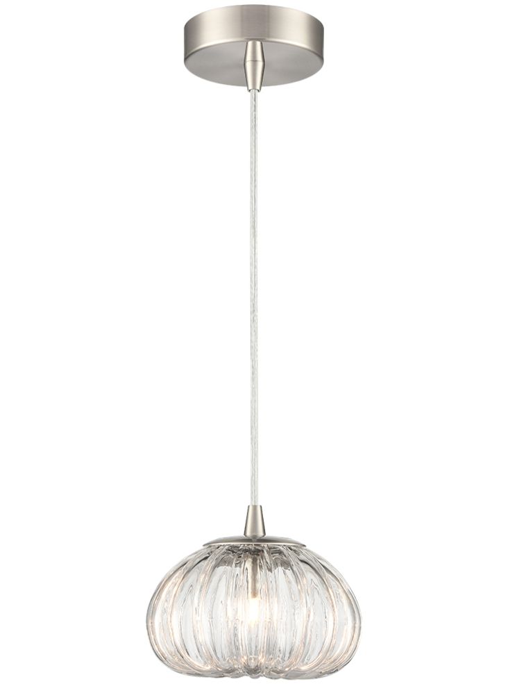 Harvest Pendant Light- Satin Nickel/ Aged Brass