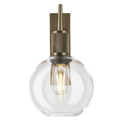 Henley Glass Globe Wall Light - Clear/ Mocha Glass