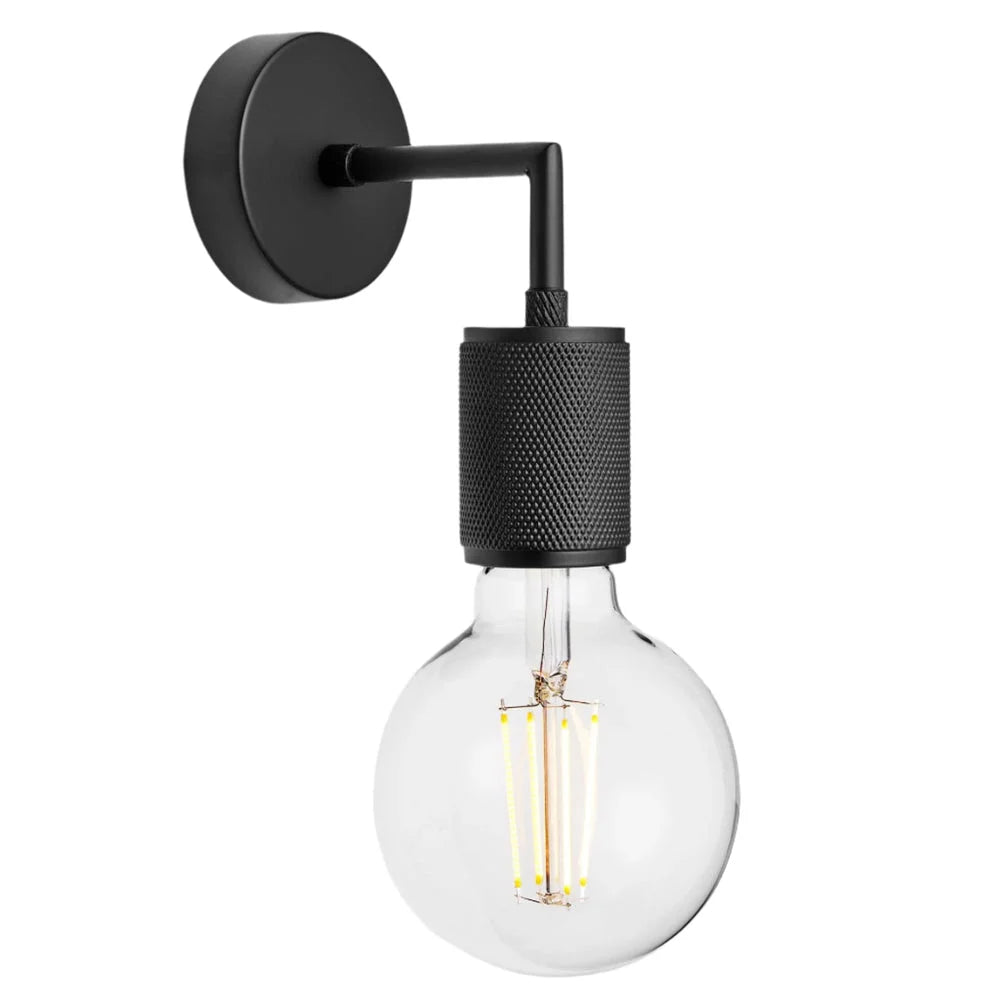 Knurled Edison Wall Light- Various Finishes