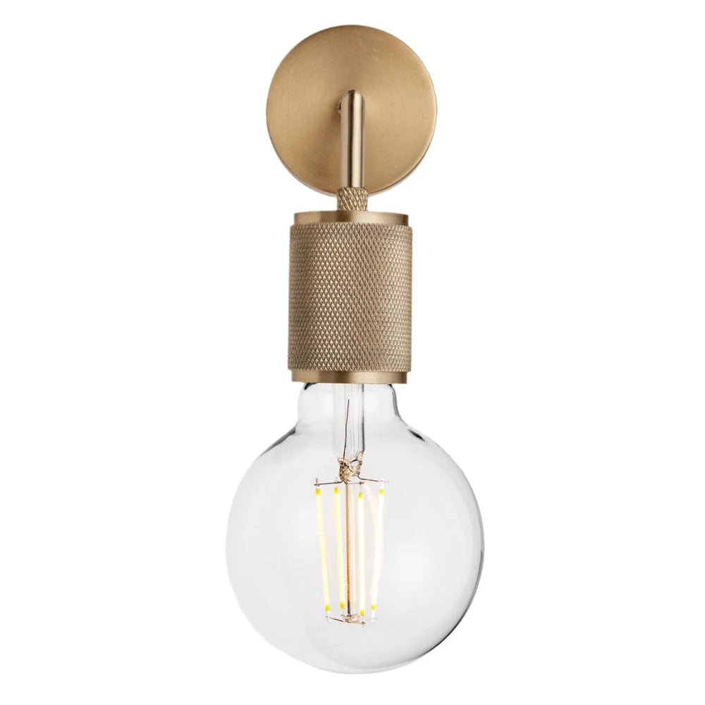 Knurled Edison Wall Light- Various Finishes