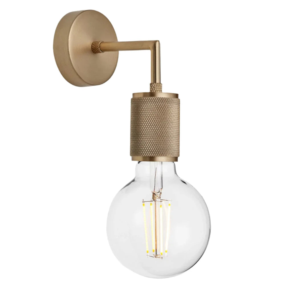 Knurled Edison Wall Light- Various Finishes