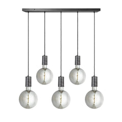 Sleek Large Edison Cluster Lights – Brass/ Pewter