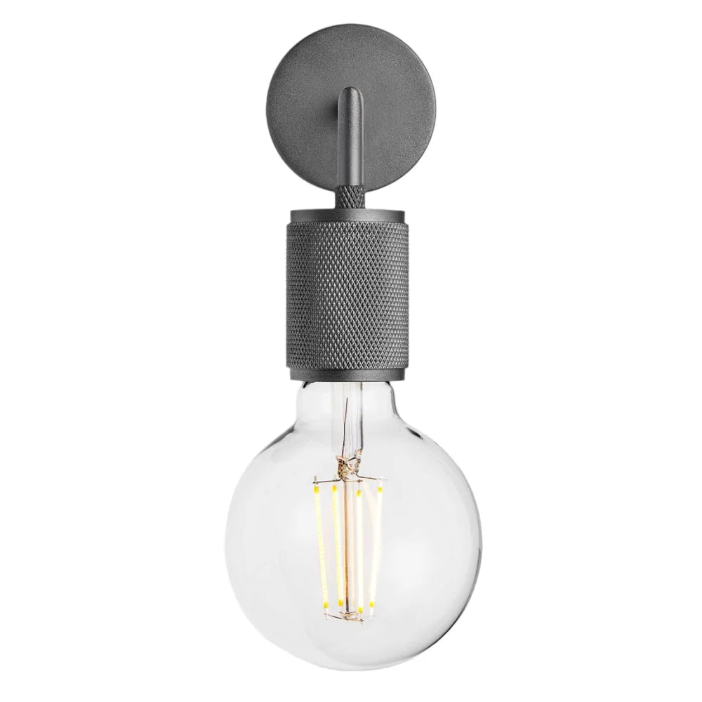 Knurled Edison Wall Light- Various Finishes