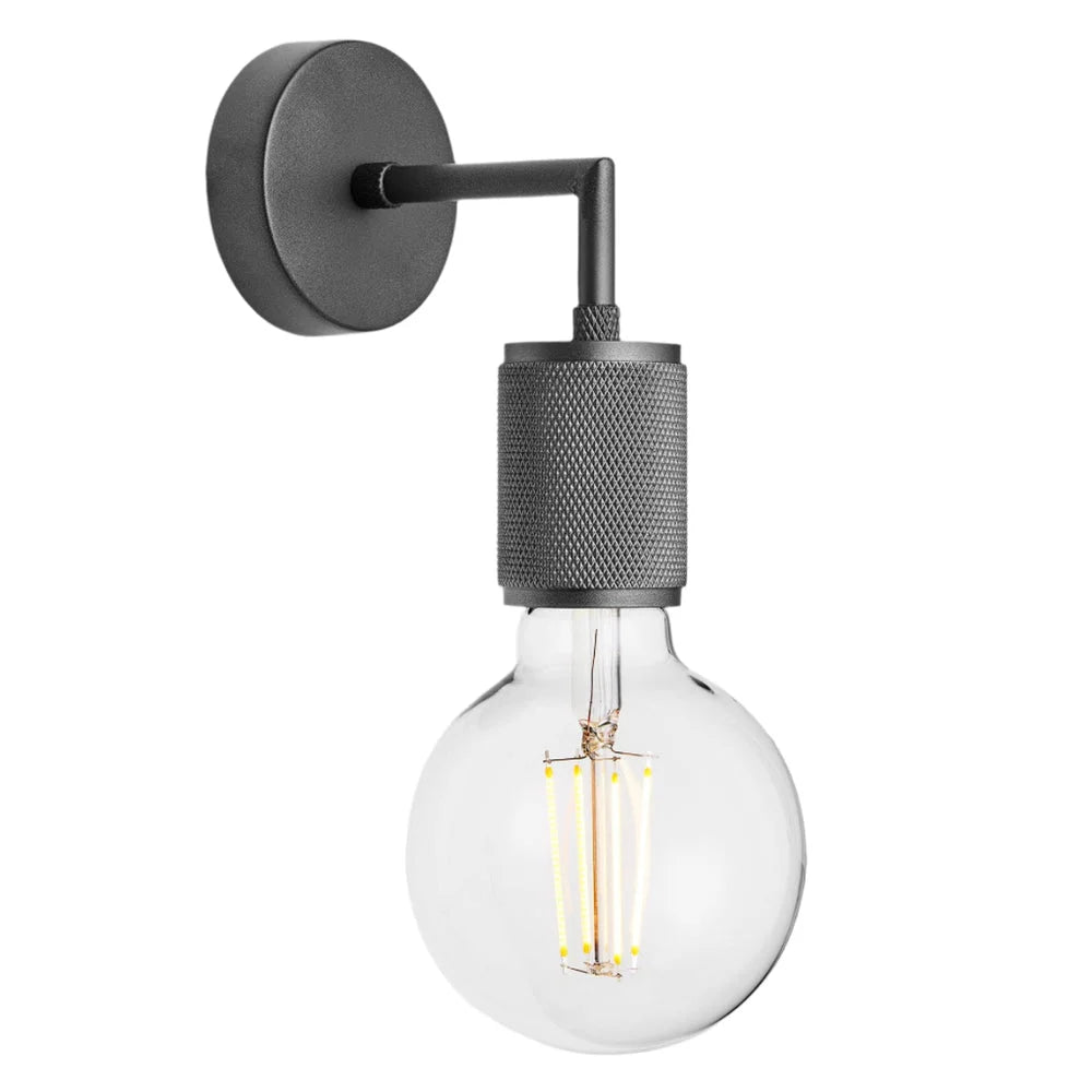 Knurled Edison Wall Light- Various Finishes
