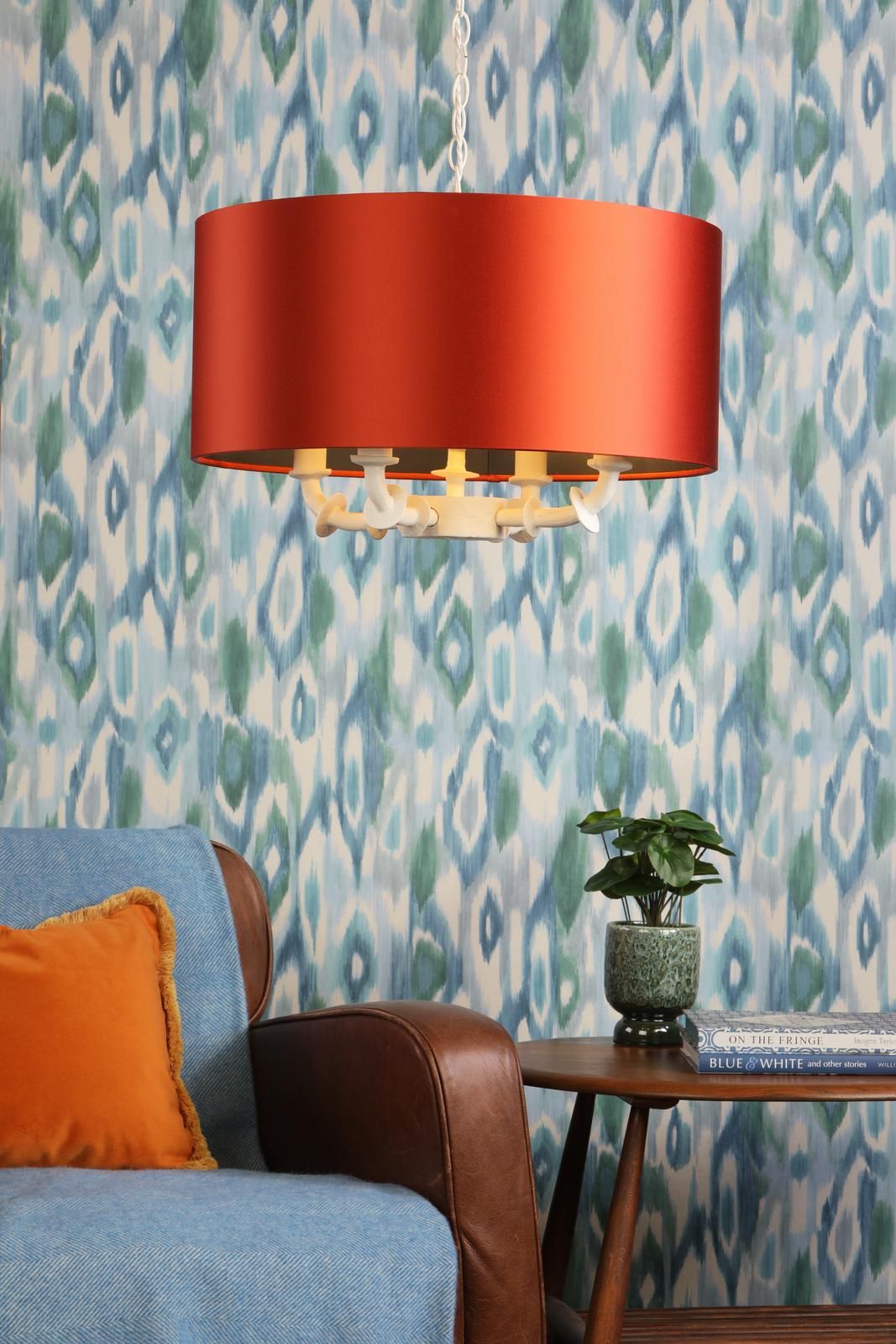 Icarus 3/4 Lt Ceiling Light-  White With Bespoke Shade