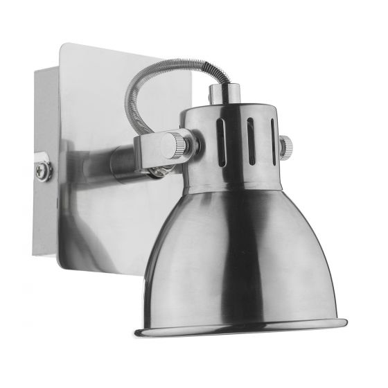 Idaho Single Wall Spotlight - Natural Chrome/Natural Brass