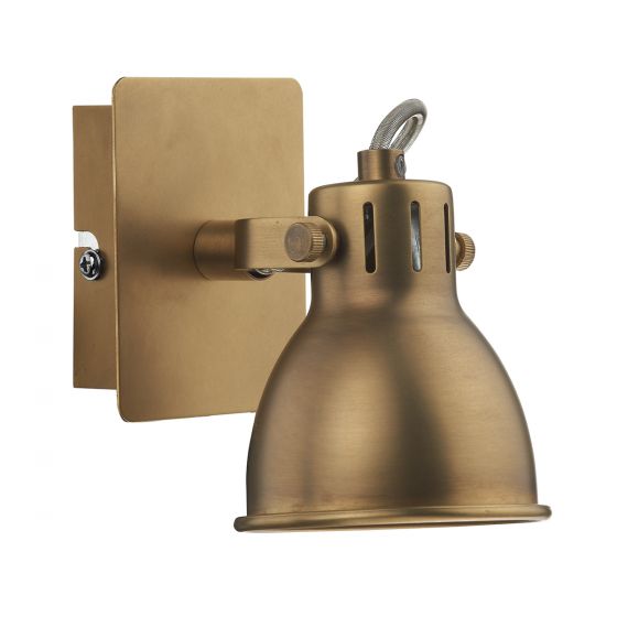 Idaho Single Wall Spotlight - Natural Brass
