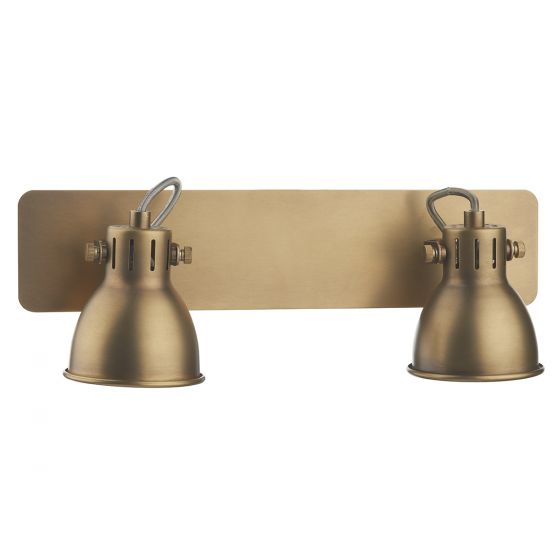 Idaho 2Lt Wall Spotlight - Natural Brass