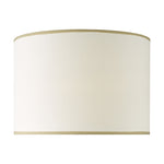 Idella 36cm White Linen Drum Shade