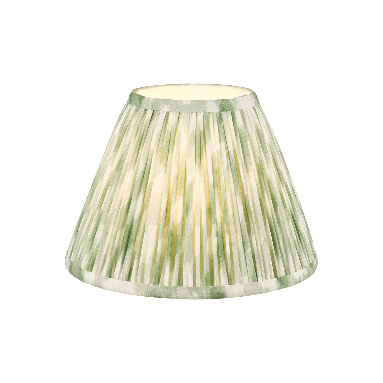 Ikat Green/ Taupe Cotton Empire Shade- Various Sizes