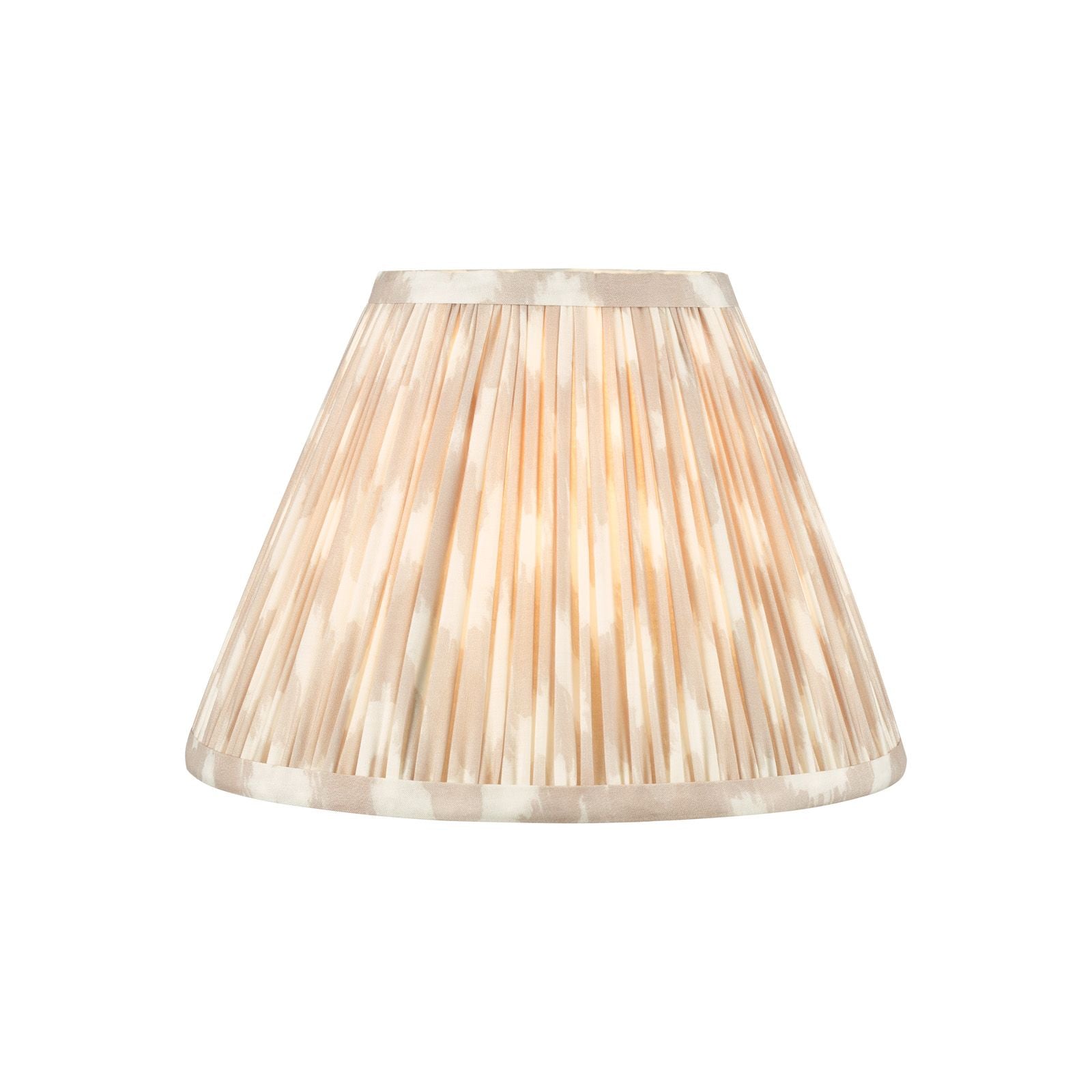 Ikat Green/ Taupe Cotton Empire Shade- Various Sizes