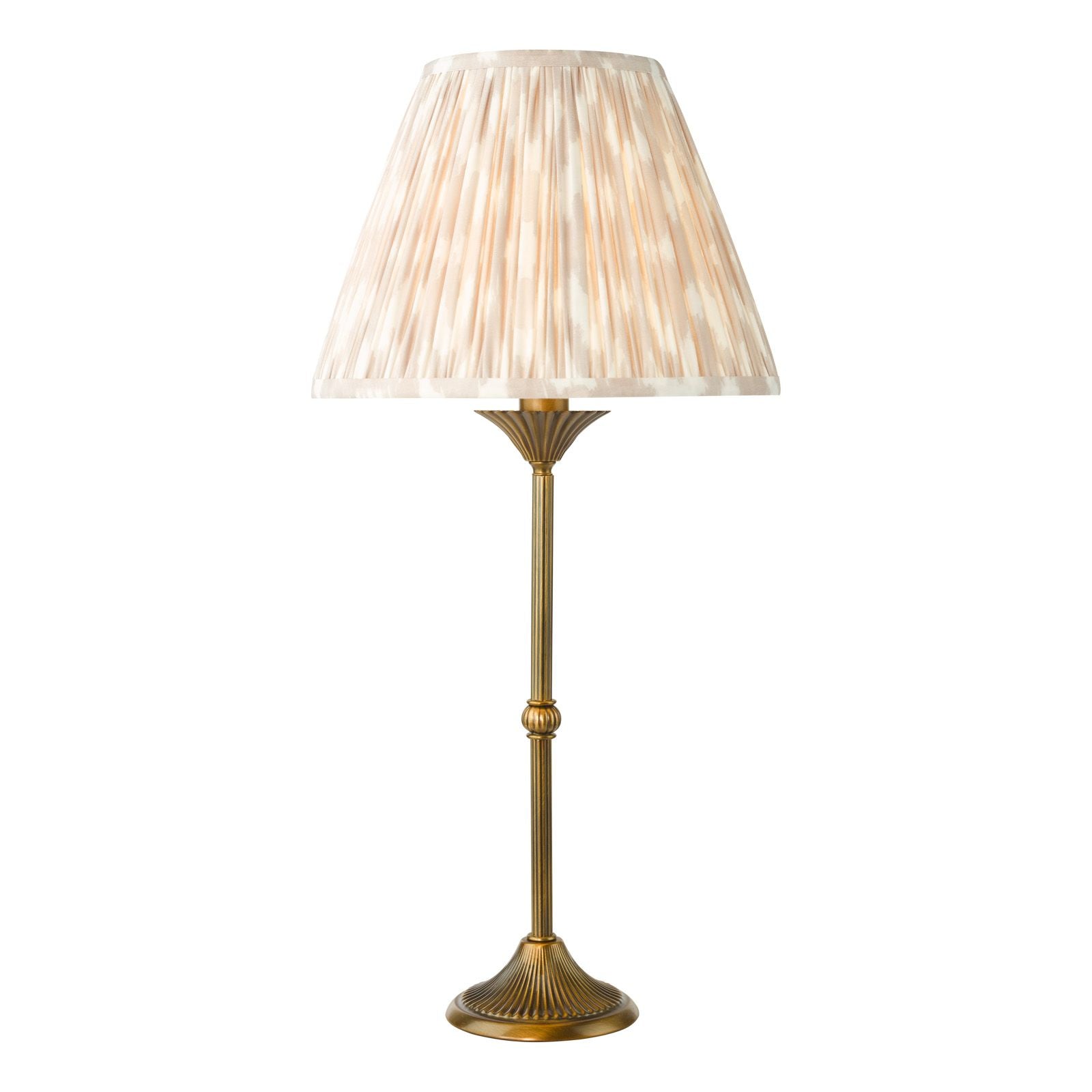 Ikat Green/ Taupe Cotton Empire Shade- Various Sizes