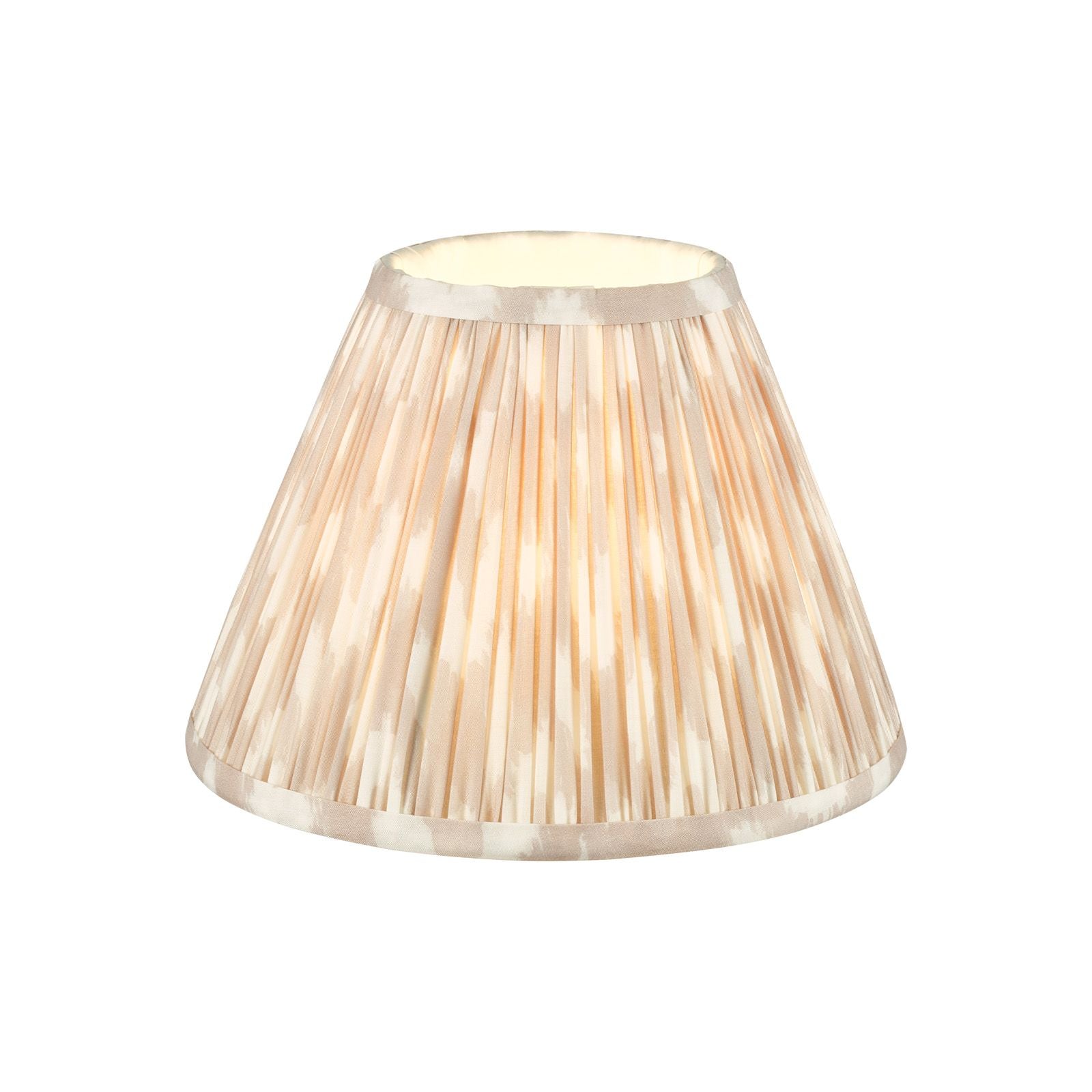 Ikat Green/ Taupe Cotton Empire Shade- Various Sizes