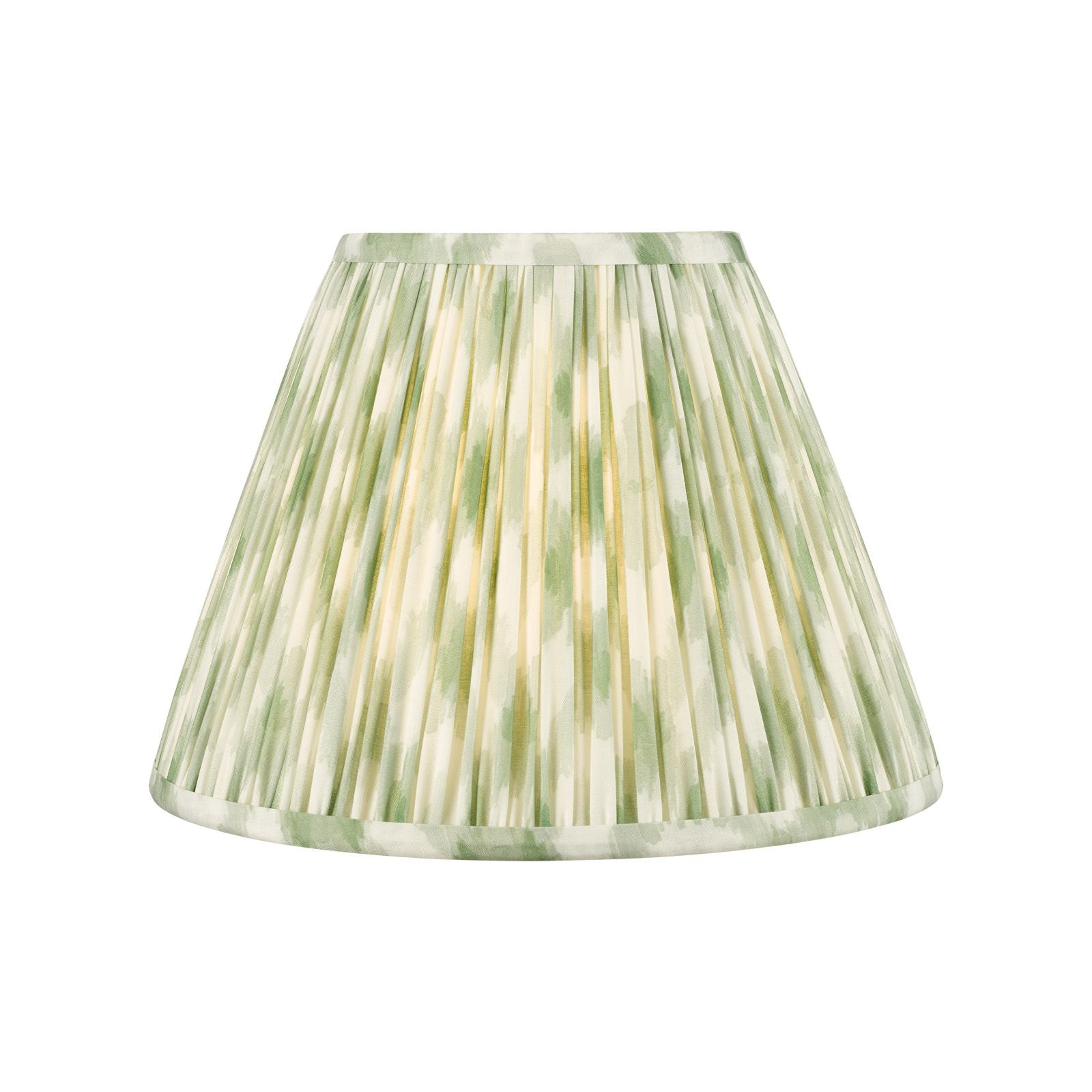 Ikat Green/ Taupe Cotton Empire Shade- Various Sizes