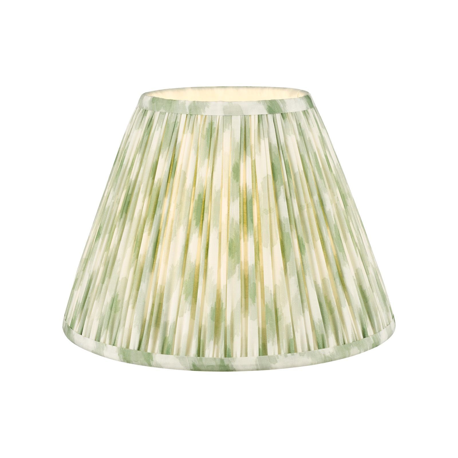 Ikat Green/ Taupe Cotton Empire Shade- Various Sizes
