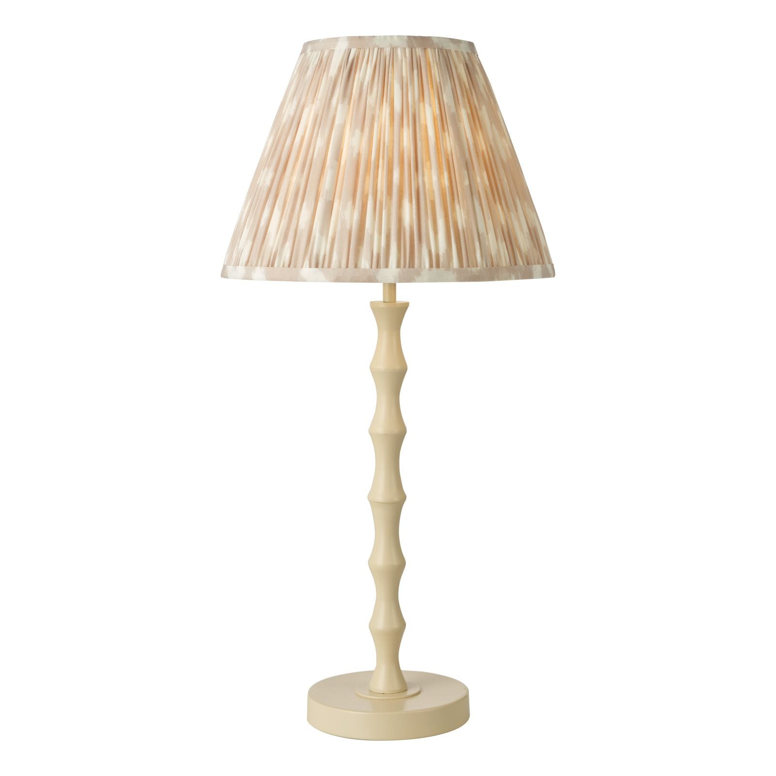 Ikat Green/ Taupe Cotton Empire Shade- Various Sizes