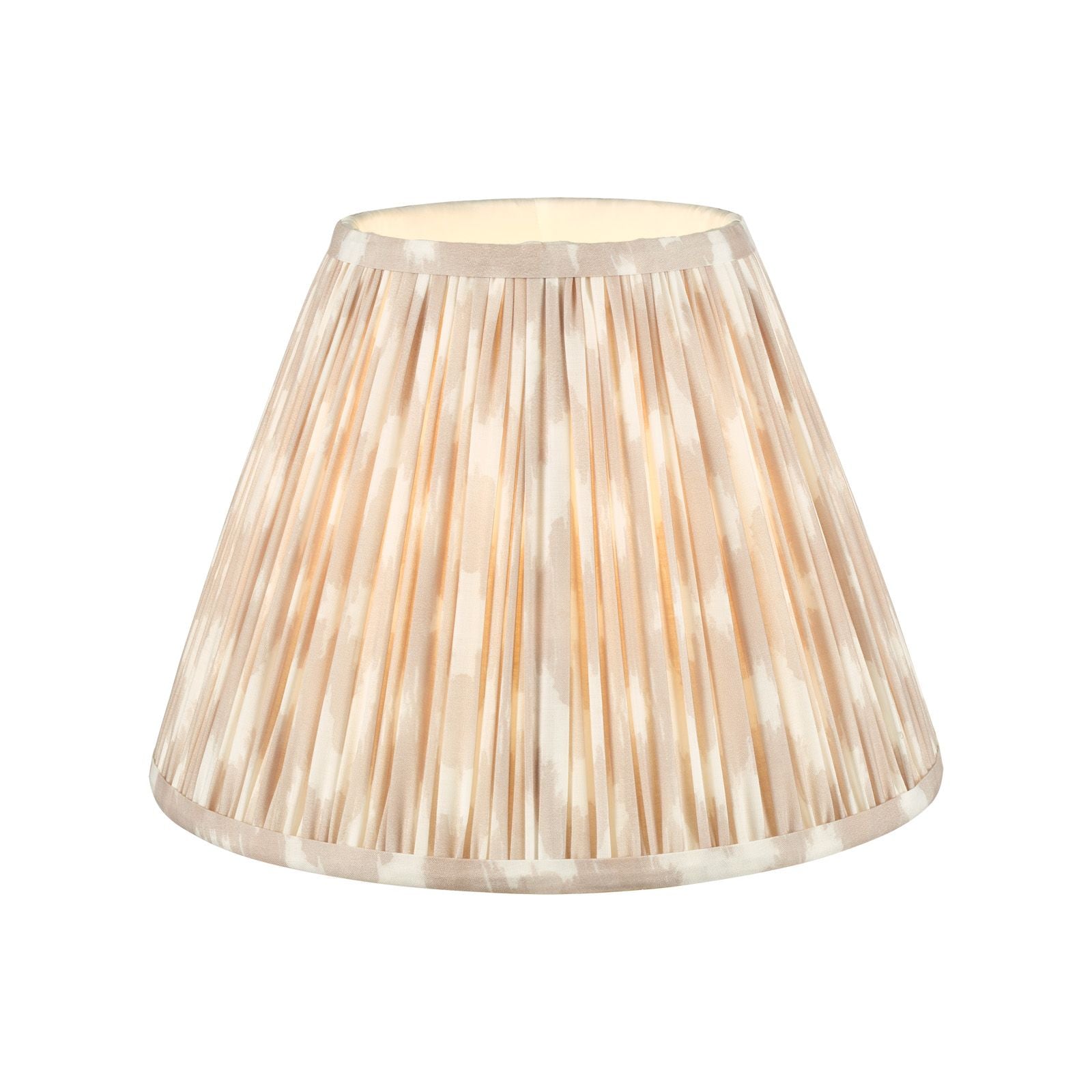 Ikat Green/ Taupe Cotton Empire Shade- Various Sizes