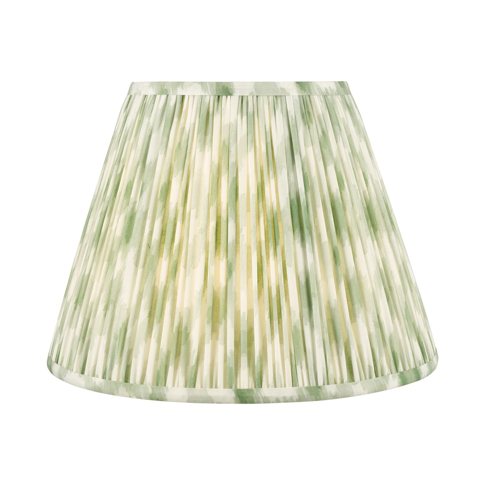 Ikat Green/ Taupe Cotton Empire Shade- Various Sizes